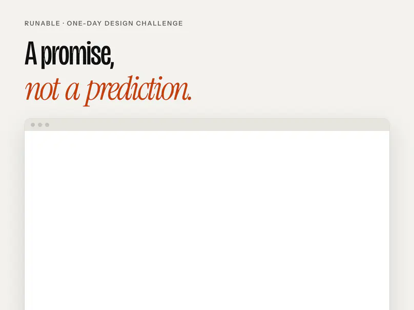 A promise, not a prediction. The Runable agent workspace with a credit ceiling to approve before a run.