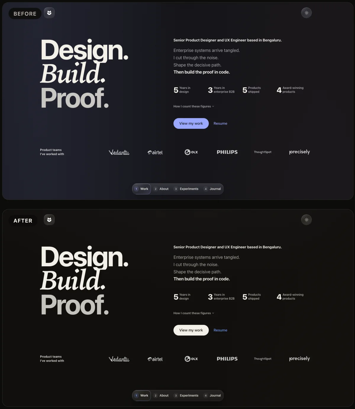What the rules caught, before and after